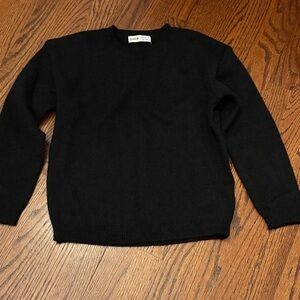 SHEIN Women's Black Crewneck Sweater